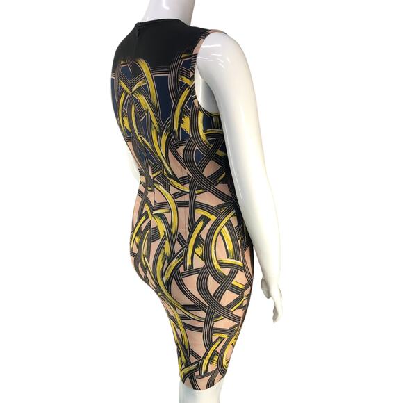 Yigal Azrouel Womens Size 12 Dress Scuba Sheath Sleeveless Stretch USA Made - Picture 8 of 14